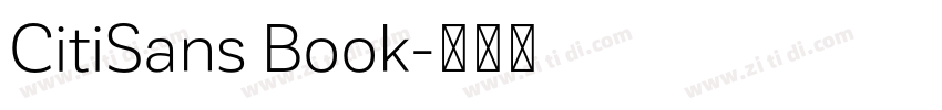 CitiSans Book字体转换